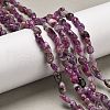 Natural Lepidolite/Purple Mica Stone Beads Strands G-S383-01-1
