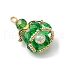 Faceted Glass Pendants PALLOY-MZ00582-09-3