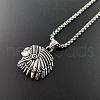 Stylish Punk Necklace Retro Native American Stainless Steel Pendant for Men RD0564-3