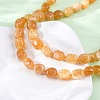 Natural Dyed Malaysia Jade Tumble Stone Nuggets Beaded Long Necklaces for Women NJEW-F340-A02-4
