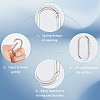 SOFPLATE 18Pcs 3 Styles Zinc Alloy Spring Gate Rings FIND-SP0001-13-6