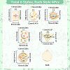 SUNNYCLUE 24Pcs 6 Styles Alloy Pendants FIND-SC0003-82-2