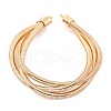 Iron Round Snake Chains BJEW-G741-02KCG-4