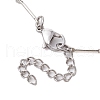Brass Bar Link Chain Bracelets for Women BJEW-TA00510-4