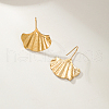Minimalist Stainless Steel Ginkgo Leaf Earrings for Women JX5864-4