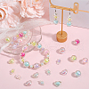 SOFPLATE 120Pcs 15 Styles Transparent Acrylic Beads TACR-SP0001-15-4
