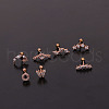 316L Surgical Stainless Steel Micro Pave Clear Cubic Zirconia Cartilage Earrings WG14BE9-21-2