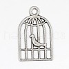 Tibetan Style Alloy Pendants TIBEP-22647-AS-RS-1