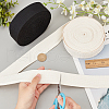 AHADERMAKER 2Pcs 2 Colors 10 Yards Flat Polycotton Ribbon OCOR-GA0001-68A-3