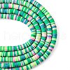Handmade Polymer Clay Beads Strands CLAY-R089-6mm-T02B-36-5