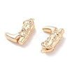 Brass Micro Pave Clear Cubic Zirconia Pendants X-KK-M102-25G-2