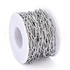 Tarnish Resistant 304 Stainless Steel Paperclip Chains CHS-F011-03B-P-4