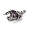 Natural Amethyst Pendants G-H281-03H-4