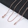 Long-Lasting Plated Brass Curb Chain Necklaces NJEW-K112-07RG-NF-2