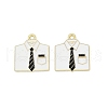 Father's Day Alloy Enamel Pendants ENAM-V001-03D-G-1