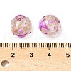 Luminous Handmade Enamel Gold Sand Glass Beads Strands LAMP-U004-08F-5