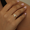 Elegant 925 Sterling Silver Pave Clear Cubic Zirconia Adjustable Rings for Women WV4050-1-3