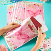 10Pcs Rectangle with Butterfly Pattern Paper Gift Bags CARB-TAC0002-04-7