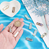   10Pcs 2 Colors Brass Pave Shell Pendants SHEL-PH0001-58-3