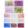6 Styles Gradient Color Transparent Painted Glass Beads Strands DGLA-YW0001-28A-3