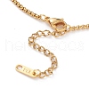 Vacuum Plating 304 Stainless Steel Box Chain Necklaces NJEW-JN03232-3