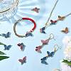 20Pcs Butterfly Alloy Enamel Pendants & Links Connectors JX228A-5