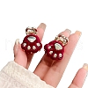 Velvet Alloy Claw Hair Clips PW-WG0B48C-01-4