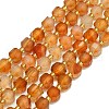 Natural Carnelian Beads Strand G-I376-D73-01-1