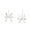 S925 Sterling Silver Stud Earrings EJEW-K303-01S-12-3
