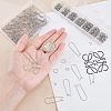 Unicraftale 316 Stainless Steel Hoop Earrings Findings & 304 Stainless Steel Open Jump Rings Findings Kits STAS-UN0010-30-3