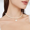 80Pcs 8 Styles ABS Plastic Imitation Pearl Pendants KY-CJ0001-95-8
