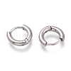 Tarnish Resistant 201 Stainless Steel Huggie Hoop Earrings EJEW-O095-05-18-2