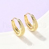 Textured Brass Hoop Earrings EJEW-Z102-20G-1