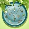 50Pcs 10 Styles Alloy Enamel Pendants ENAM-CJ0003-12-6