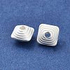 Matte Alloy Beads PALLOY-R145-01MS-2