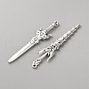Tibetan Style Zinc Alloy Weapons Big Pendants PALLOY-WH0048-51AS-01-2