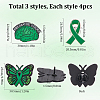 SUNNYCLUE 12Pcs 3 Styles Enamel Pins JEWB-SC0001-53-2