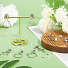 12 Pairs 12 Style Blank Clear Glass Dome Dangle Stud Earrings EJEW-AB00012-4