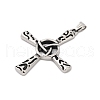 316 Surgical Stainless Steel Big Pendants STAS-D304-34AS-2