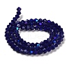 Opaque Solid Color Imitation Jade Glass Beads Strands GLAA-F029-P4mm-D10-2