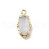 Brass Glass Charms KK-U061-10G-03-1