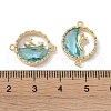 Brass Micro Pave Clear Cubic Zirconia Connector Charms X-KK-S367-17A-3