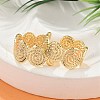 Brass Cuff Rings for Women RJEW-B119-12G-2