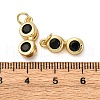 Brass Micro Pave Cubic Zirconia Pendants KK-P308-70G-3