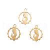 304 Stainless Steel Pendants STAS-CJC0001-01G-3