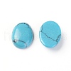 Synthetic Turquoise Cabochons TURQ-L031-037C-2