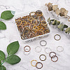 Craftdady 250Pcs 5 Colors Alloy Linking Rings FIND-CD0001-11-15