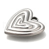 Anti-Tarnish 304 Stainless Steel Pendants STAS-P371-096B-P-2