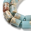 Synthetic Aqua Terra Jasper Beads Strands G-Q1008-A04-3