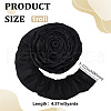 Cotton Pleated Lace Trim Ribbon OCOR-WH0097-25C-2